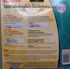 Franklin Spanish-English Dictionary Merriam-Webster Model DBE-1440 New Bookman