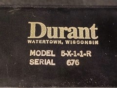 Durant Manual Counter Model 5-X-1-1-R Serial 676. Tested