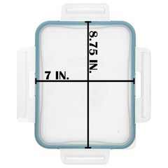 Snapware 7211R 6 Cup Total Solutions Clear Lid W/Juniper Green Gasket – Made in