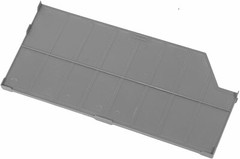 6-PACK GRAY DIVIDERS FOR COMMERCIAL BIN RACK SYSTEM (SHE16509 and SHE16510)