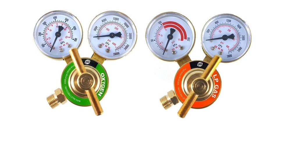 SÜA – Oxygen and Propane/Propylene Regulators Weld Gauges – Rear Entry – LDB
