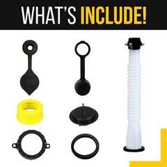 6 Pack- Replacement Gas Can Spout Old Style fits Midwest, Scepter & More