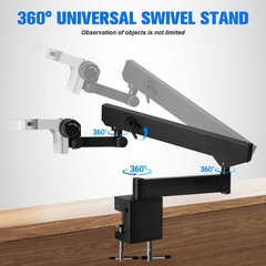 Articulating Holder Stand with Table Clip Swing Arm Stand for Digital Microscope