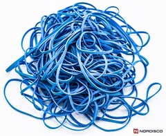 Alliance 42179 Non-Latex Rubber Bands, Antimicrobial, Size 117B, 1/4 Lb. Box