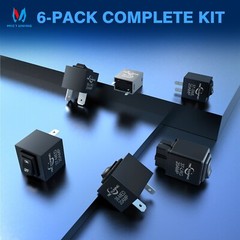 6-Pack 9038 Relay Bypass Switch Kit – Diagnostic Scanner & Test Tool 12V System
