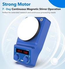 5 Inch Magnetic Stirrer Hotplate 100-1500RPM with Temp Probe Sensor Lab Stirrer