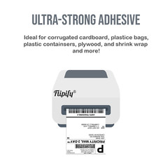 1000 4×6 Fanfold Thermal Labels Direct Shipping Label for Zebra Rollo Printers