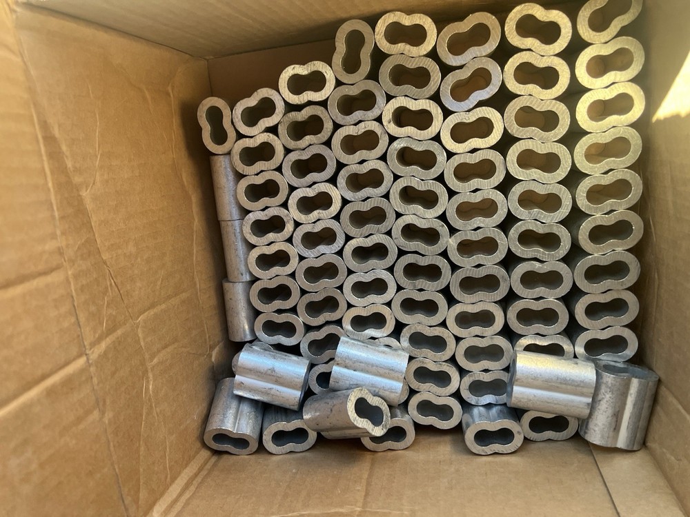 1/2 Aluminum Cable Crimps Wire Rope Sleeves