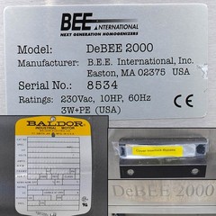 Bee DeBee 2000 High Pressure Pilot Plant Homogenizer 30,000 PSI 1L/min Hydraulic