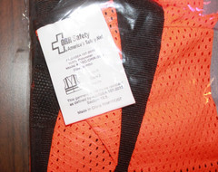 2 Pair MCR Safety Orange Hi Vis Work Gloves AND 2 ORR Safety Vests Retro XL-2XL