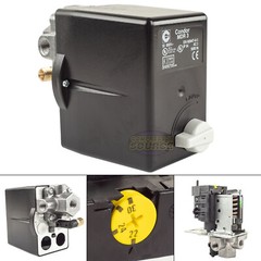 Condor MDR3/16RM 145-175 PSI 4 Port Pressure Switch 22A – 30A Overload 1/4″ FNPT