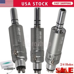 Dental Slow Speed Handpiece Contra Angle/Straight /Air Motor 4Hole NSK Style NEW
