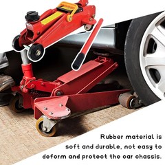 SHMZK 2 PCS Jack Pads, Heavy Duty Rubber Slotted Pinch Weld Side Frame Black