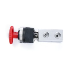 U.S. Solid 1/4″ Pneumatic Control Mechanical Valve 3 Way 2 Position Red Button