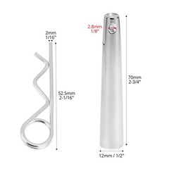 Conical Coupler Pins with R Clip for Stage Lights Truss 30 Sets Carbon Steel