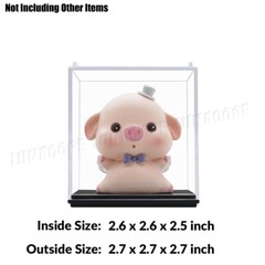 Small Acrylic Display Case Collectibles Box Dustproof 1/64 Diecast Action Figure