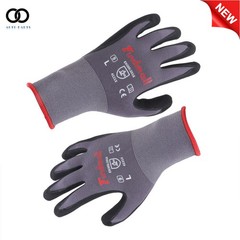 Safety Work Gloves MicroFoam Nitrile Coated Foam Gloves L-Size/12 Pairs