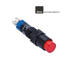 8mm Plastic 1NO1NC Round head momentary illuminated pushbutton switch LAS4Y-11/R