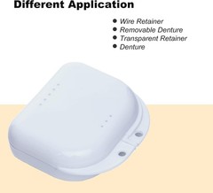 Retainer Case with Vent Holes, 4 Pcs Denture Cases, Durable & Similar Mouth G…