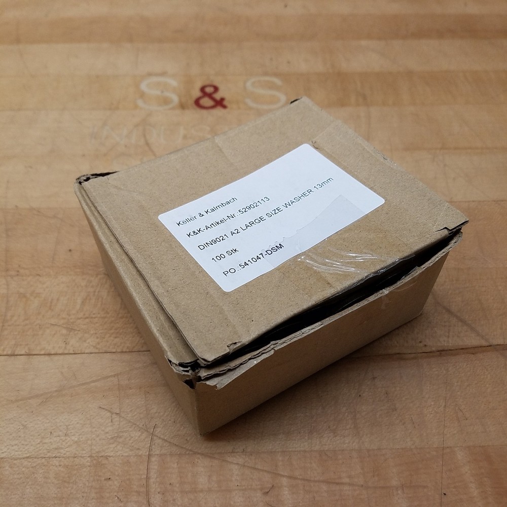 Keller & Kalmbach DIN9021 A2 13mm Large Flat Washer – NEW