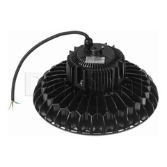 UFO High Bay Commercial Light Fixture 100W Black Aluminum OSRAM .9 PF 6000K