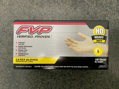 100Pcs Heavy Duty rubber Gloves Large Textured Polymer Coated Powder Free