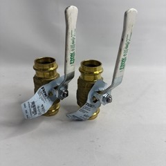 LOT OF 2 FNW # FNWX432G FULL PORT FORGED BRASS BALL VALVE 1″
