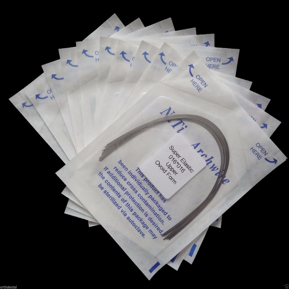 10 Pcs Dental Orthodontic NITI Super Elastic Rectangular Arch Wire Ovoid/Natural