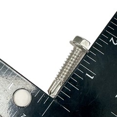 20 pcs Self Drilling TEK Screws 1/4 in x 1-1/4 in Hex Head Stainless Steel