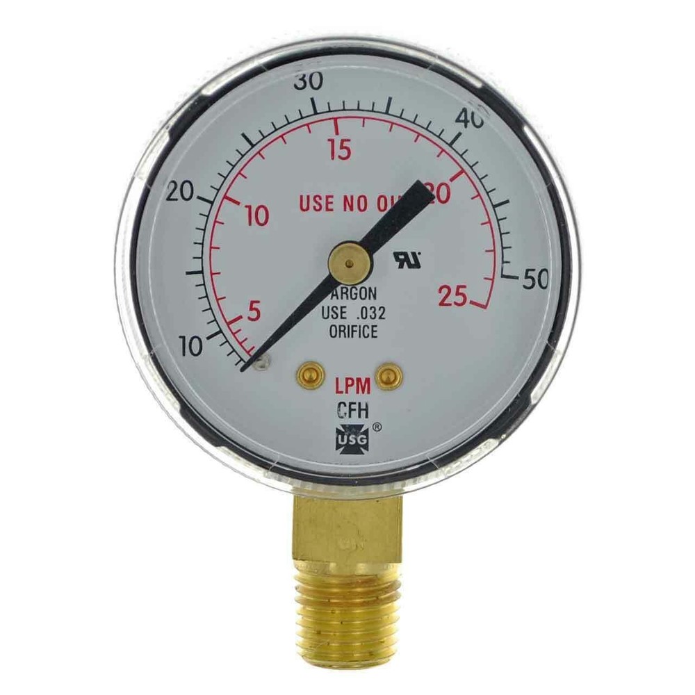Miller Smith GA136-03 2″ 50 CFM / 25 LPM Replacement Gauge