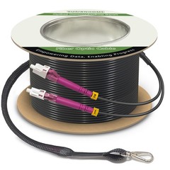 250 Feet (75 Meters) Armored OM4 LC to LC Fiber Patch Cables, 10gb/40gb/100gb…