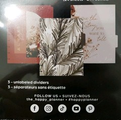 Happy Planner Undated Daily Calendar Extension 3 Months Dried Florals 282 pcs