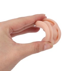3 Pairs Silicone Ear Model Soft Flexible Ears 3 Colors Artificial Reusable For