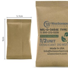 Kraft Clay 17 Gram 20 Packs Desiccants Packs for Safe Dehumidifier for Gun Safe