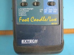 EXTECH INSTRUMENTS MODEL 401025 FOOT CANDLE LUX DIGITAL LIGHT METER W/ SENSOR