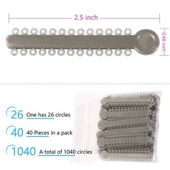 1 Bag Dental Orthodontic Ligature Ties Elastic Rubber Bands 45 Colors 1040 Pcs