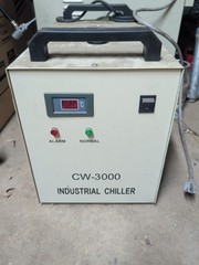 CW-3000 Industrial Chiller used to cool small machines like laser cutters