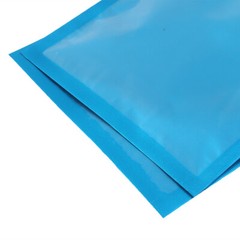 100x Matte Clear & Blue Mylar Zip Lock Bags w/ Hang Hole 12x20cm 4.75×7.75in