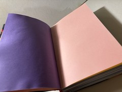 Handmade Mushroom Fabric – Sketchbook Blank Journal Book – 8. 5 in. x 5.8 in.