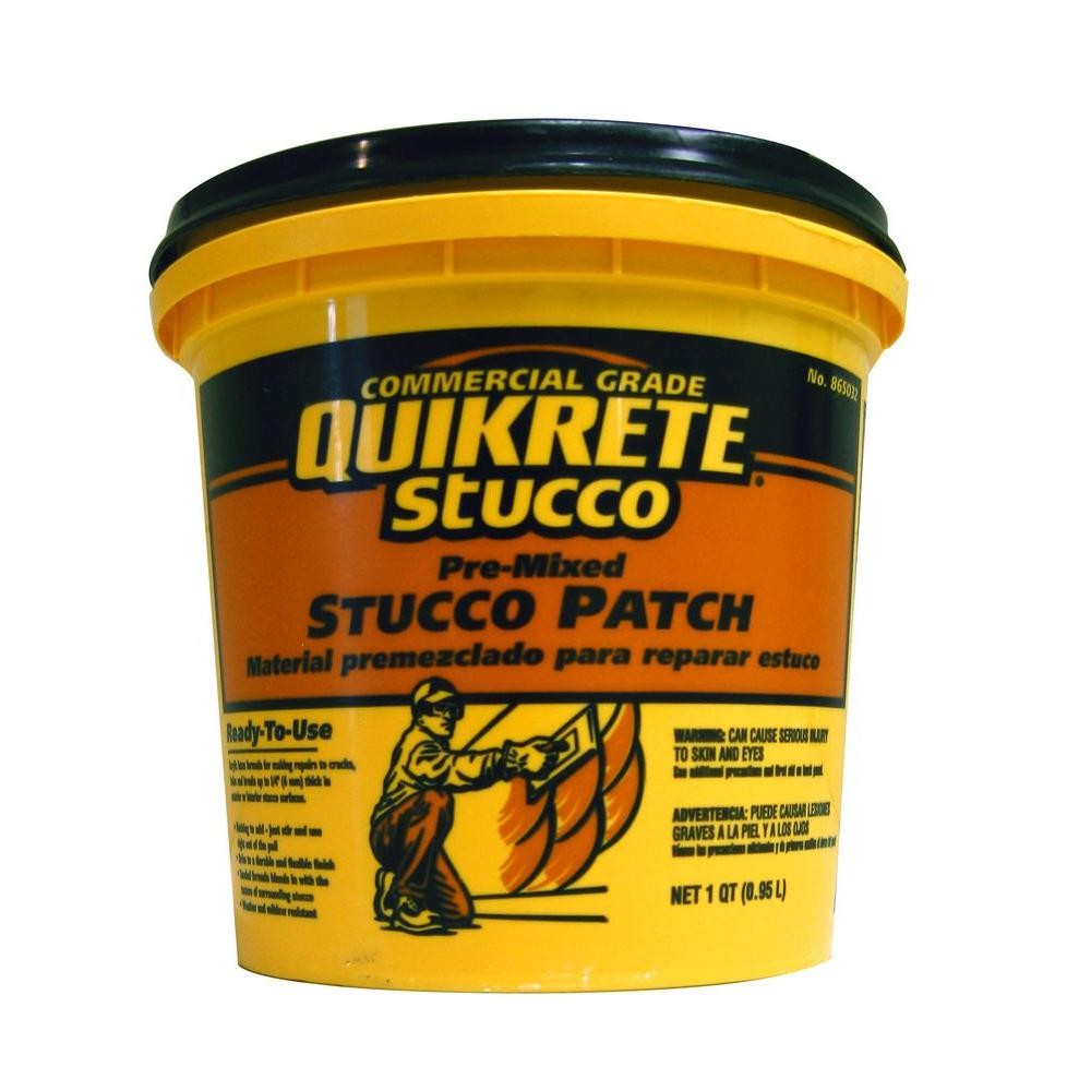 Quikrete 8650 Pre-Mixed Stucco Patch 1 Quart Ready-to-Use Acrylic Latex