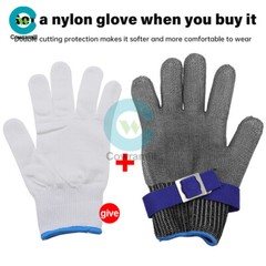 Stainless Steel Mesh Protective Glove Knife Cut Resistant Chain Mail Work Safety