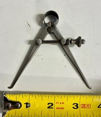 Consolidated Tool Works Spring Outside Caliper 3.5″ Ship Wheel Logo USA
