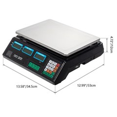 88 LB 40KG/5g Digital Weight Scale Price Computing Food Meat Produce Deli Market