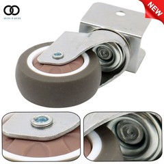 4PCS 2″ Swivel Caster Wheels with U Bracket (2 with brake&2 without) 360-Degree