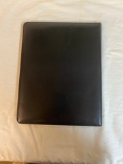Bosca Old Leather Writing Pad Portfolio Black 922-59 MSRP $225 NWT Monogram JJW