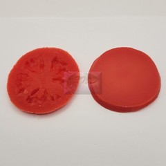 Wax Tomato Slices, Fake Food Veggies, 10 pieces.