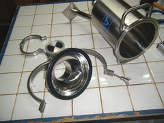 ATG Pharma 316L Stainless Pressure Vessel Tank 1 gal for capsule filling etc