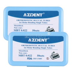 50 Sets Orthodontic Dental Buccal Tubes MBT/Roth.022 1st Molar Bondable U L