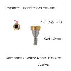 US Nobel Active NP/RP Locator Attachment Abutment Male Cap Inserts for 1-5.0mm