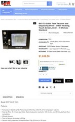 BVV 1.9 Cubic Foot Vacuum and Degassing Oven 5 Wall Heating, Touch Screen, LED’s